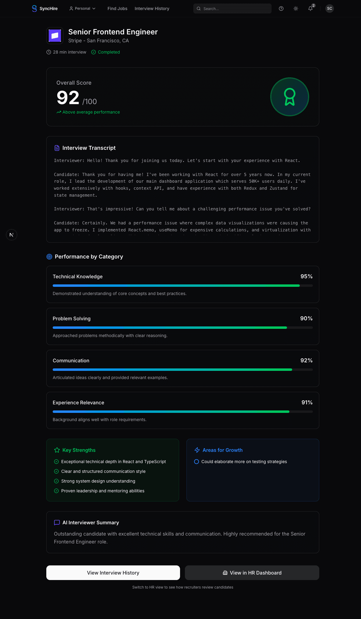 AI Interviews Candidates